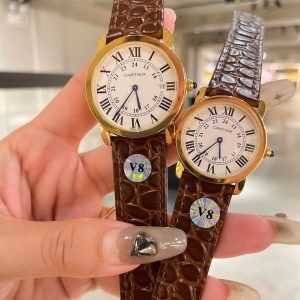 Replica Cartier Ronde 904l Stainless Steel Quartz Watch 30mm 36mm