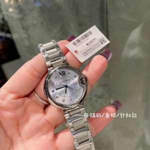 Replica Cartier Ballon Bleu 904l Stainless Steel Quartz Watch 31mm