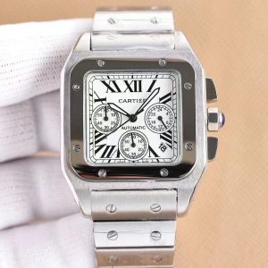 Replica Cartier Santos 904l Stainless Steel Quartz Watch 38mm