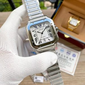 Replica Cartier Santos 904l Stainless Steel Automatic Mechanical Watch 34mm 38mm