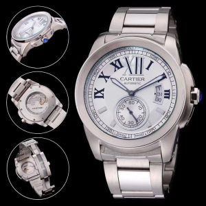 Replica Cartier Calibre De 904l Stainless Steel Automatic Mechanical Watch 42mm