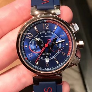 Replica LOUIS VUITTON LV 904l Stainless Steel Quartz Watch 41MM