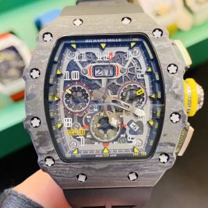 Replica Richard Mille Carbon Fiber Automatic Machine Watch 42MM
