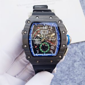 Replica Richard Mille Carbon Fiber Automatic Machine Watch 44MM