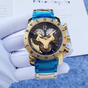 Replica BVLGARI 904l Stainless Steel Automatic Machine Watch 45MM