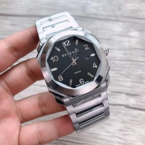 Replica BVLGARI 904l Stainless Steel Quartz Watch 42MM