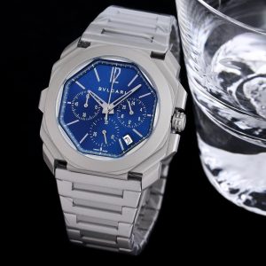 Replica BVLGARI 904l Stainless Steel Quartz Watch 42MM