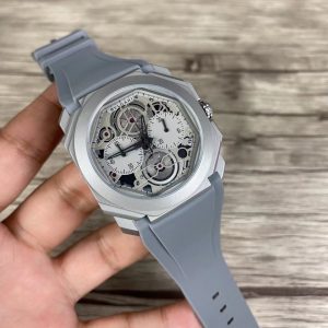Replica BVLGARI 904l Stainless Steel Quartz Watch 42MM