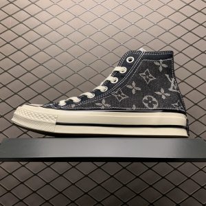 Replica Louis Vuitton Shoe Converse Chuck 1970S LV Hi Black Size 35-44