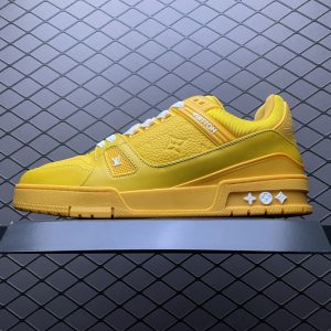 Replica Louis Vuitton Shoe Louis Vuitton LV Trainer Size 38-45 Yellow