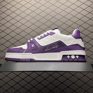 Replica Louis Vuitton Shoe Louis Vuitton LV Trainer SIZE 38-46 Purple