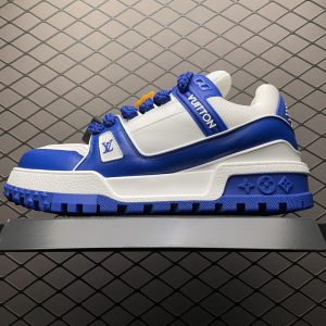 Replica Louis Vuitton Shoe Louis Vuitton LV Trainer Maxi Size 38-45 Blue White