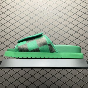 Replica Louis Vuitton Shoe Louis Vuitton Oasis Miami Damier Size 38-46 Green