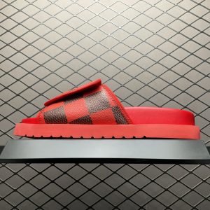 Replica Louis Vuitton Shoe Louis Vuitton Oasis Miami Damier Size 38-46 Red