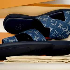 Replica Louis Vuitton Shoe BLUE   LOUIS VUITTON Oasis Blue Cloth