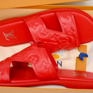 Replica Louis Vuitton Shoe RED LOUIS VUITTON Oasis Red Embossing