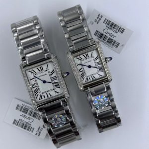 Replica Cartier Tank 904l Stainless Steel Quartz Watch 27mm×35mm 25mm×31mm