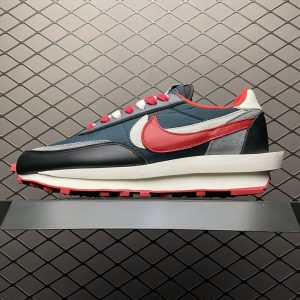 Replica Nike Shoe Undercover x Sacai x Nike LD Waffle Midnight Spruce University Red