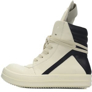 Replica Rick Owens Shoe Rick Owens Luxor Geobasket High 'Milk Black'