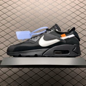 Replica OFF White Shoe OFF-White x Nike Air Max 90 OW AA7293-001 Size 36-46